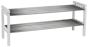 Biela skrinka na topánky z dubového dreva Confetti – Rowico