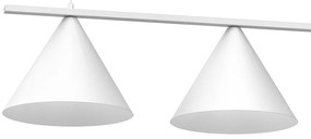 Závesné svietidlo Capital, 3x biele kovové tienidlo, (fi 30cm), w