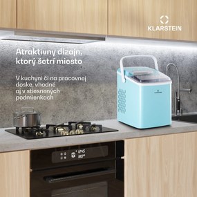 Klarstein Arctic Porter, výrobník ľadu, kužeľovité kúsky ľadu, 12 kg/24 h, nehrdzavejúca oceľ