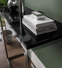 KONZOLA BELLA ČIERNY LESK + CHRÓM