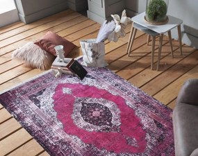 Ružový orientálny koberec vo vintage štýle Šírka: 120 cm | Dĺžka: 170 cm