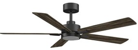 Aigostar B.V. Aigostar-LED Stmievateľný str. ventilátor LED/20W/230V 2700-6500K 132cm+DO hnedá AI1567
