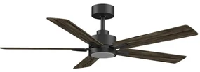 Aigostar B.V. Aigostar-LED Stmievateľný str. ventilátor LED/20W/230V 2700-6500K 132cm+DO hnedá AI1567