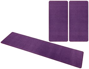 Kobercová sada Nasty 101150 Purple, 3 diely: 70x140 cm (2x), 70x240 cm (1x), fialová, spálňa, Hanse Home