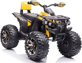 LEAN CARS Elektrická štvorkolka QLS-3288 LED MP3 žltá