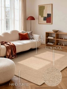 ELLE Decoration, Kusový koberec Puristic Knots 106320 Beige z kolekce Elle, 140x200, béžová, obývacia izba