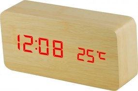 Digitálny LED budík s dátumom a teplomerom Isot7037, RED