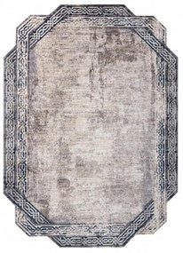 Kusový kobere Rám sivomodrý 160x220cm