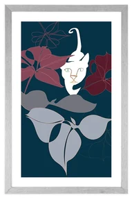 Plagát s paspartou dobrodružstvo v džungli - 20x30 white