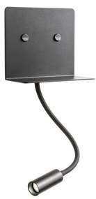 Redo 01-3211 - LED Nástenné svietidlo MOKA LED/6W + LED/3W/230V CRI90 čierna