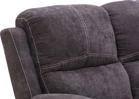 Dvojsedák Fortuna,šedá látka, funkcia polohovanie