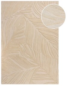 Béžový vlnený koberec 200x290 cm Lino Leaf - Flair Rugs