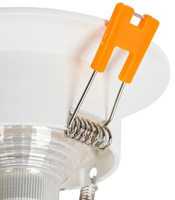 Sada 12 vstavaných bodových svetiel bielych GU10 50 mm - Gijs