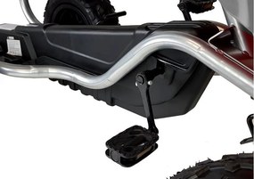 LEAN CARS Pedálový gokart B012 s nafukovacími kolesami, čierny