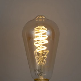 Sada 3 inteligentných stmievateľných LED žiaroviek E27 ST64 4,9 W 320 lm 2500 K vrátane Zigbee Smart Hub