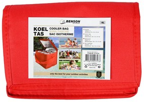 Červená chladiaca taška COOLER 4l