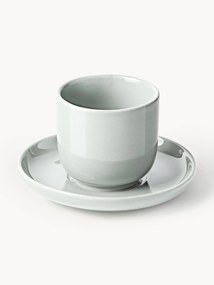 Porcelánové šálky na espresso's podšálkami Nessa, 4 ks