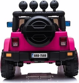 LEAN CARS Jeep BRD-7588 Ružové auto na batérie 4x4