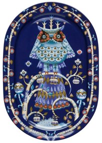 Servírovací tanier Taika 41cm, oválny / modrý