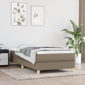 Boxspring posteľ s matracom sivohnedý 100x200 cm látka 3144155