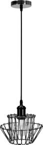 Toolight - Závesné svietidlo 36cm E27 60W APP941-1CP, čierna, OSW-05663