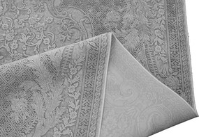 Koberec Creante 19087 GREY – sivý obdĺžnik s orientálnym vzorom Rozmer: 80x150 cm
