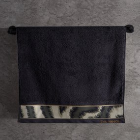 BAVLNENÝ UTERÁK EVA MINGE24 SADA 6KS 50X90 CM ČIERNA