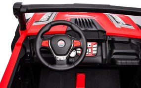 LEAN CARS Elektrická autíčko S618 - 24V červená - 4x45W- BATÉRIA - 24V7Ah - 2023