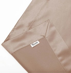 Biante Saténový prehoz/behúň na posteľ Satén LUX-064 Béžovohnedý Na mieru