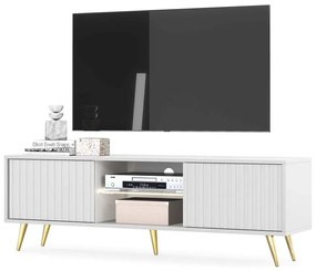 TV skrinka/stolík Biel 135  (biela). Vlastná spoľahlivá doprava až k Vám domov. 1098864