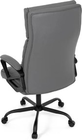 Kancelárske kreslo PEDRO — ekokoža, sivá