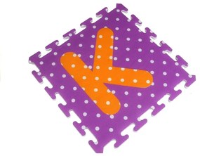 LEAN TOYS Puzzle abeceda - farebné