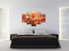 Obraz - Lúčne kvety, maľba (150x105 cm)