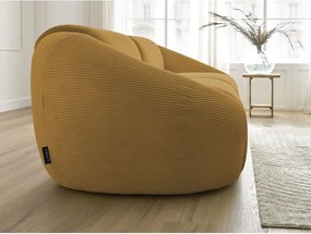 Menčestrová pohovka v horčicovej farbe 250 cm Tina – Bobochic Paris