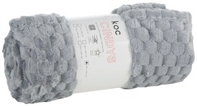DEKA Z MIKROFLANELU CINDY6 200X220 CM STRIEBORNÁ