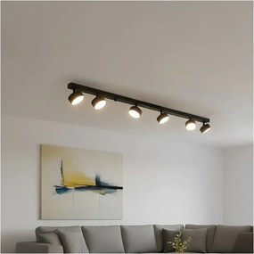 Bodové svietidlo LUNVIGO 6xGX53/35W/230V čierne