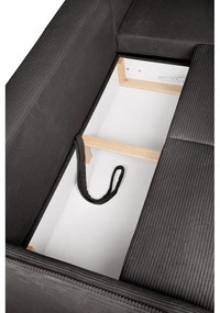 Sivá menčestrová rozkladacia rohová pohovka (pravý roh) Tori – Bonami Selection