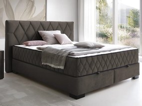 Posteľ Reve 180x200 cm, blatistá hnedá látka