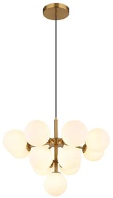 Globo 56143-13G - Luster na lanku GRAPPY 13xG9/5W/230V pr. 56 cm zlatá