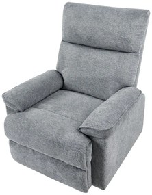 Relaxačné kreslo Eryk (sivá). Vlastná spoľahlivá doprava až k Vám domov. 1078783