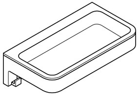 GROHE 41107000 - Sprchová polica START CUBE 20 cm lesklý chróm