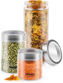 Set 3 okrúhlych dóz LAMART CAN LT6010