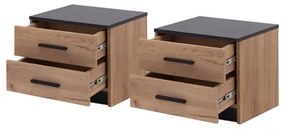 Sada 2 nočných stolíkov so zásuvkami MALI