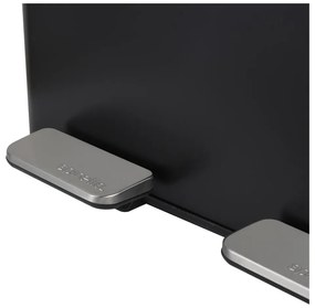 Matne čierny oceľový odpadkový kôš 2x30 l na triedený odpad/nášľapný Aliya – Spirella