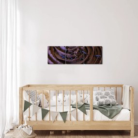 Obraz - Čokoládový Cupcake (s hodinami) (90x30 cm)