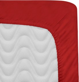 SATÉNOVÉ PRESTIERADLO 120X200 CM ČERVENÉ
