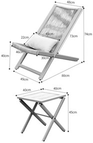 Súprava záhradného nábytku CHILL TOFFI