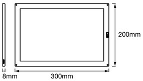 Ledvance - LED Stmievateľné podlinkové svietidlo so senzorom CABINET LED/8W/230V