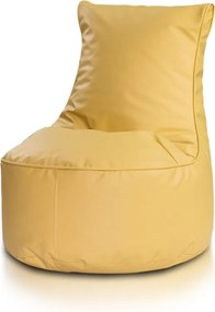 Gaming set 2× sedací vak Seat S žltý – ekokoža
