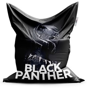 Sablio Sedací vak BLACK PANTHER z profilu Čierny - 150x100 cm